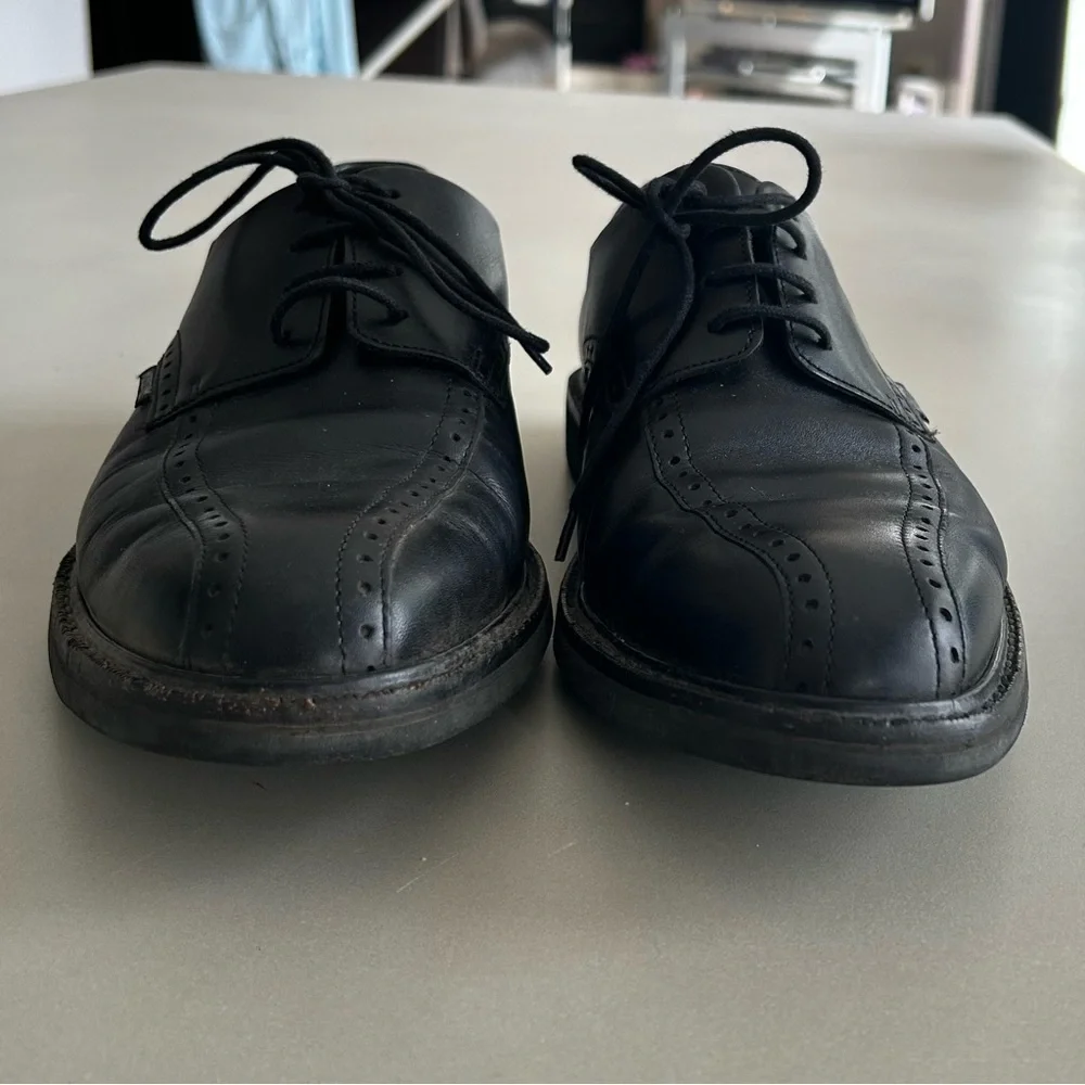 Mephisto  Mens Goodyear Belt Classic Black Leather Oxfords,   Size 9 - Picture 4 of 12